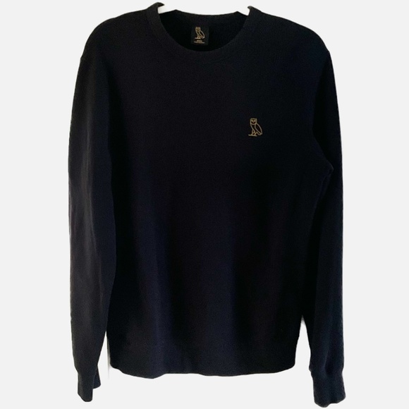 Ovo Essential Crew Neck Sweater Size Small in Black VEUC, Oversized - Picture 1 of 5